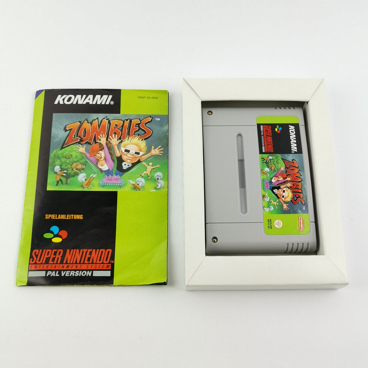 Super Nintendo Spiel – Zombies OVP Anleitung SNES CIB PAL