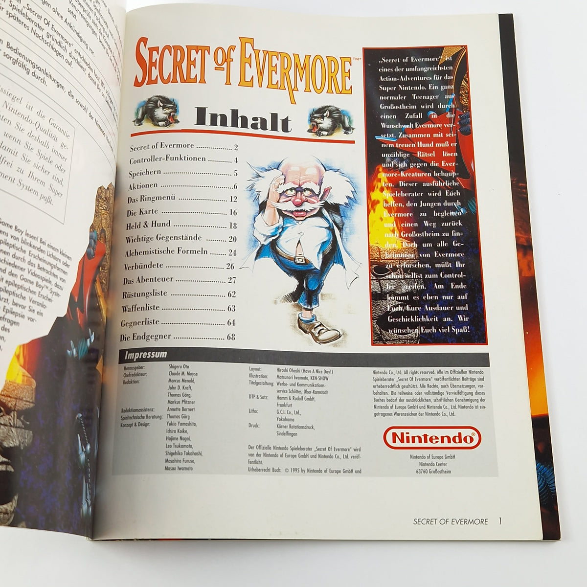 Super Nintendo Spieleberater – Secret of Evermore SNES Guide