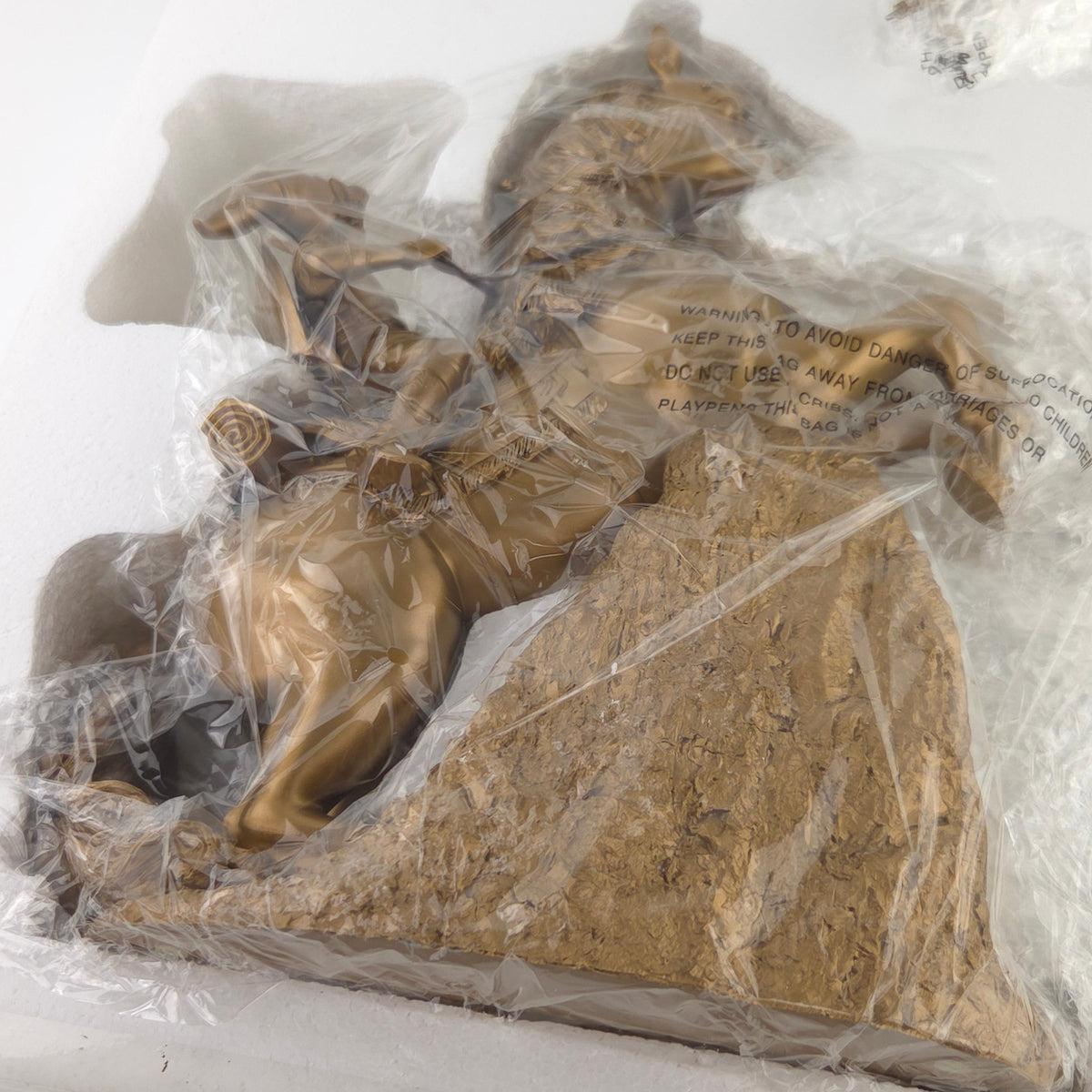 Zelda Twilight Princess Link Epona Gold Statue Neu OVP
