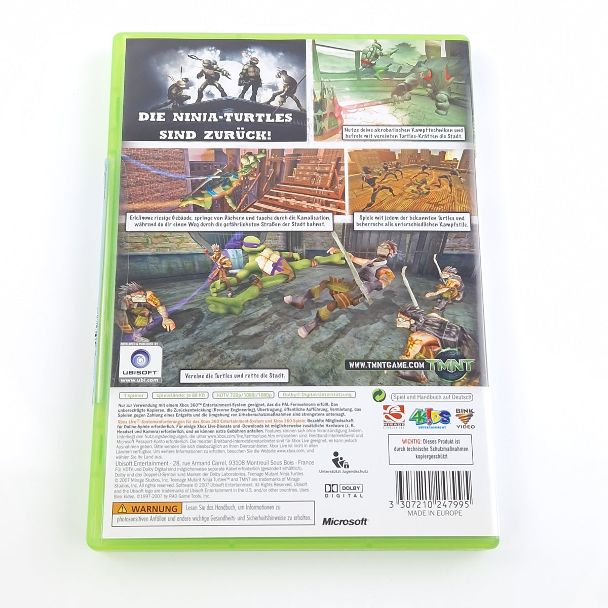 Xbox 360 Spiel – Teenage Mutant Ninja Turtles (OVP PAL)