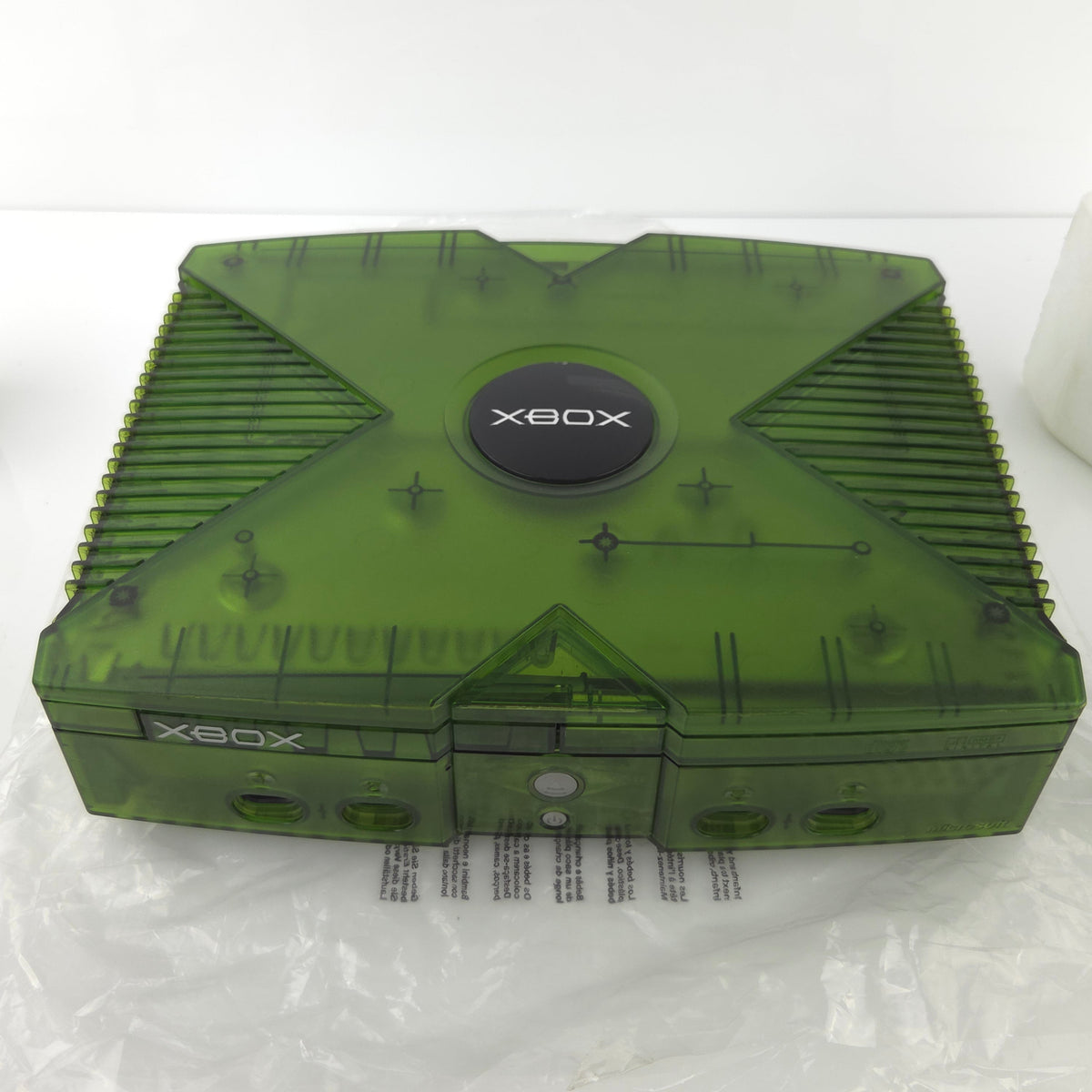 Xbox Konsole Crystal Green Halo Edition OVP PAL