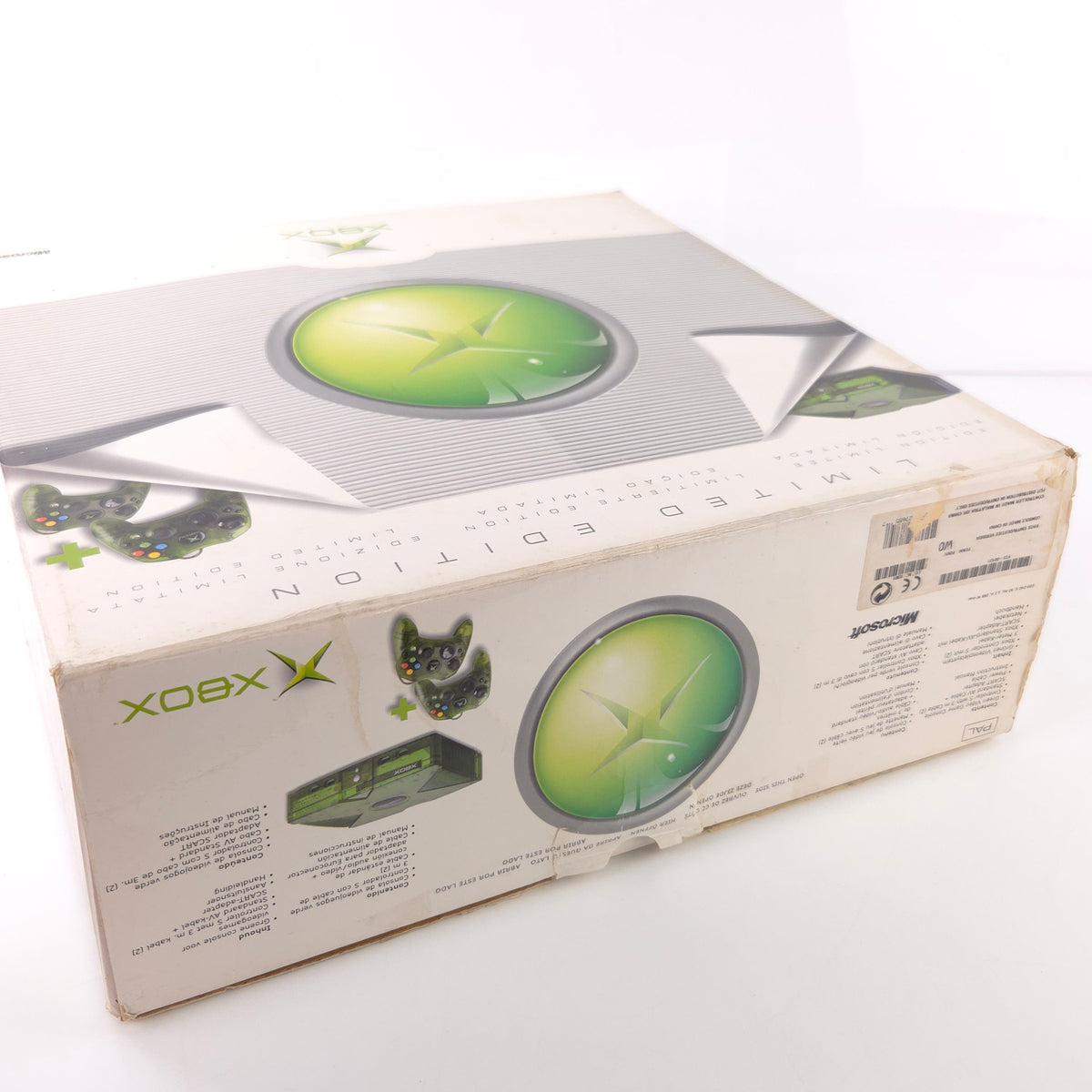Xbox Konsole Crystal Green Halo Edition OVP PAL