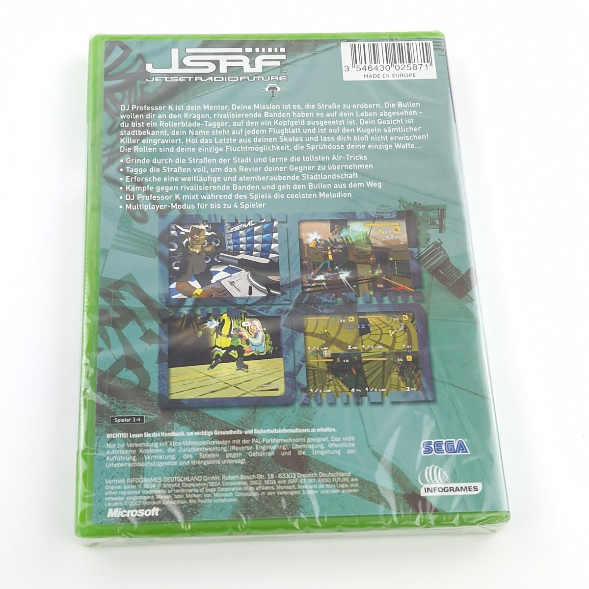 Xbox Classic Spiel – Jetset Radio Future JSRF (Neu PAL)