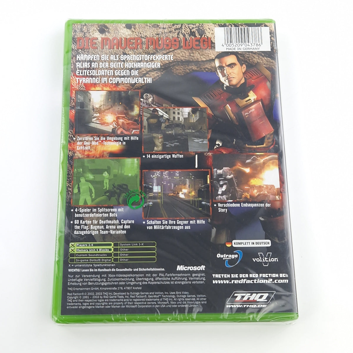 Xbox Classic Spiel – Red Faction II original versiegelt PAL