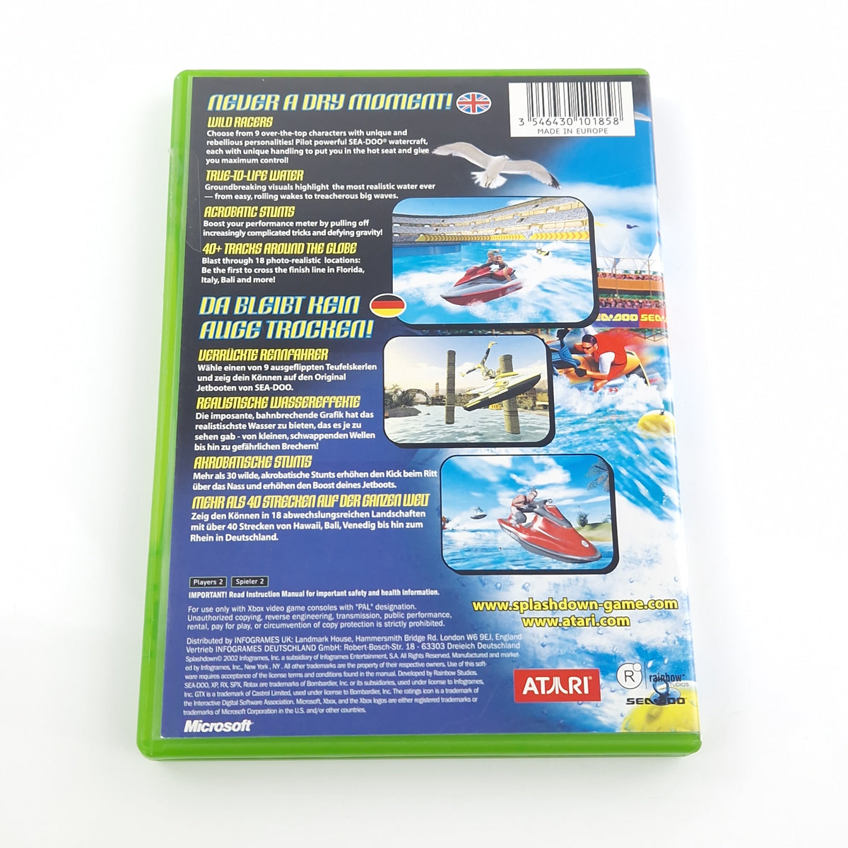 Xbox Classic Spiel – Splashdown mit OVP und Anleitung PAL
